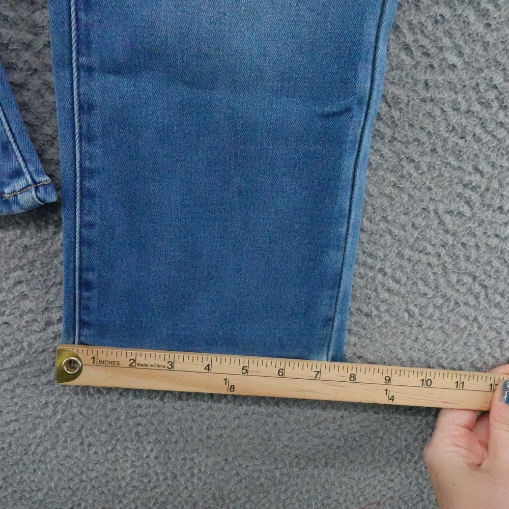 Members Mark Womens Size 2 Crop Flare Leg Stretch Denim Jeans Blue NEW - Picture 10 of 15